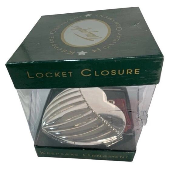 Locket Keepsake Holiday Ornament 2 Photos 2000 Terragrafics Burnes Of Boston - Picture 4 of 8